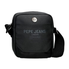 Bolsa de Tiracolo Pequena PEPE JEANS Berwick Preta | Ref. 186.7475241