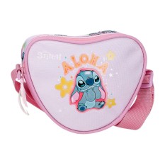 Malinha de Tiracolo Coração STITCH You & Me Malva, Modelo: Bolsa de Tiracolo, Cor: Malva