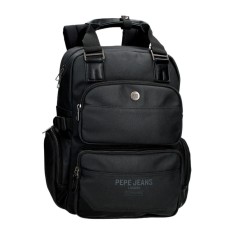 Mochila Adap. Computador 15.6" PEPE JEANS Berwick Preta | Ref. 186.7472341