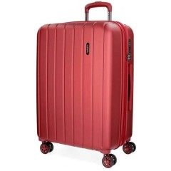 Mala de Viagem / Trolley Grande 75cm 4R Exp. MOVOM Wood Vermelha | Ref. 186.5319466C