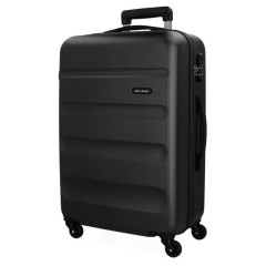 Mala de Viagem / Trolley Grande 75cm 4R ROLL ROAD Flex Preta | Ref. 186.5849460C