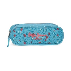 Estojo Escolar Pepe Jeans AVA Azul | Ref. 186.6344021