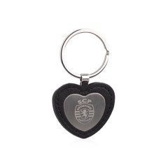Porta-Chaves Coração SPORTING Oficial Preto | Ref. 51.SCP8171