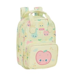 Mochila Pré-Escolar 28cm c/ Pegas Safta FRUTA Amarela | Ref. 248.612186765