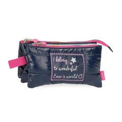 Estojo Escolar Triplo Enso MAKE A WISH Azul Escuro | Ref. 186.9194321