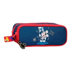 Estojo Escolar Duplo Compartimento Mickey ON THE MOON Azul | Ref. 186.2264221