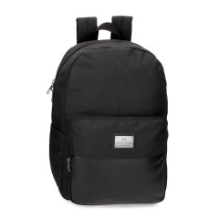 Mochila Adapt. 44cm para Portátil 15.6” Pepe Jeans SCRATCH Preta | Ref. 186.7842321