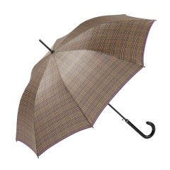 Ezpeleta Guarda-Chuva Sra. Comprido Aut. 107/8 Xadrez Roxo | Ref. 104.10717XR