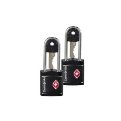 Samsonite ACESSÓRIOS 2x Cadeados com Chave TSA Preto | Ref. 92CO103909