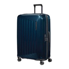 SAMSONITE Mala de Viagem / Trolley Grande 75cm 4R Exp. Nuon Azul Metálico | Ref. 92KF000401