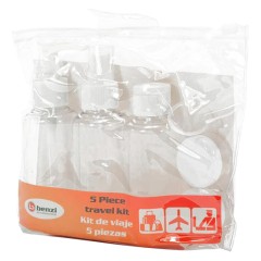 Benzi Bolsa c/ 5 Recipientes BZ5478 Branco | Ref. 288.BZ5478B