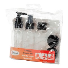 BENZI Bolsa c/ 5 Recipientes Preta | Ref. 288.BZ5478P