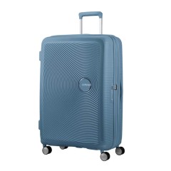 American Tourister Mala de Viagem / Trolley Grande 77cm EXP SOUNDBOX Azul Pedra | Ref. 9232G00351