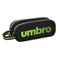 Estojo Escolar Duplo Compartimento Umbro ESSENTIALS Preta | Ref. 248.812237513