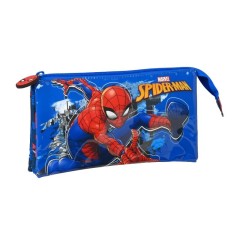 Estojo Escolar Triplo Spiderman GREAT POWER Azul | Ref. 248.812243744