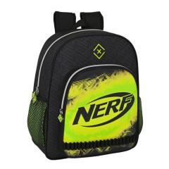 Mochila Escolar Júnior Adap. 38cm Nerf NEON Preta | Ref. 248.612240640