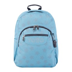 Mochila Escolar Acuarela Totto Azul Estrela | Ref. 330.MA04ECO0013DQ