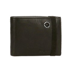 Carteira Horizontal c/ Elástico Pepe Jeans Badge Preta | Ref. 186.7373931