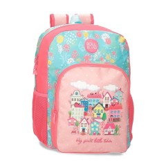 Mochila Escolar Adap. 40Cm Roll Road MY LITTLE TOWN Rosa | Ref. 186.46523D1