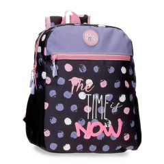 Mochila Pré-Escolar Adap. 33Cm Roll Road THE TIME IS NOW Preta | Ref. 186.46622D1