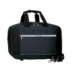 Saco de Viagem 40x20x25cm USB c/ Abertura Frontal Movom TRIMMED Azul | Ref. 186.5173821