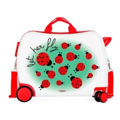 Movom Mala Infantil ABS com 4 Rodas LET HER FLY Vermelho | Ref. 186.3729862