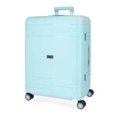 Mala de Viagem / Trolley Médio 66cm 4 Rodas Movom DIMENSION Turquesa | Ref. 186.5189226