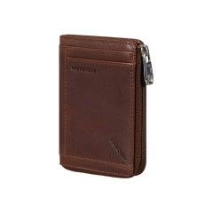 Samsonite Porta Cartões c/ Porta Moedas Vertical 8CC VEGGY SLG Castanho | Ref. 92KK472207