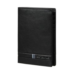 Samsonite Porta Cartões Vertical 14CC FLAGGED SLG Preta | Ref. 92KH414509