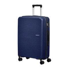 American Tourister Mala de Viagem / Trolley Médio 66cm 4R SUMMER HIT Azul Escuro | Ref. 92MC690201