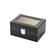 Caixa Protectora para 3 Relógios Retangular Preto/Branco | Ref. 338.3RP