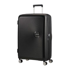American Tourister Mala de Viagem / Trolley Grande 77cm EXP SOUNDBOX Preta | Ref. 9232G00309