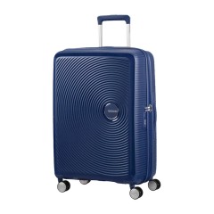 American Tourister Mala de Viagem / Trolley Médio 67cm 4R EXP SOUNDBOX Midnight Navy | Ref. 9232G00241