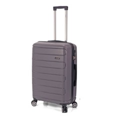 Benzi Mala de Viagem / Trolley Médio 66cm 4 Rodas Cinza | Ref. 288.BZ5673CI-B