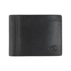 Camel Active Carteira Horizontal c/ Porta-Moedas BILBAO Preta | Ref. 9136470360