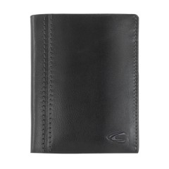 Camel Active Carteira Vertical c/ Porta-Moedas BILBAO Preta | Ref. 9136470560