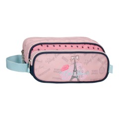 Estojo Escolar Três Compartimentos Enso BONJOUR Rosa | Ref. 186.9524721