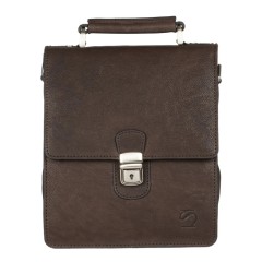 Bolsa de Tiracolo c/ Asa de Mão Matties PIEL WASH Castanha | Ref. 132.1401580
