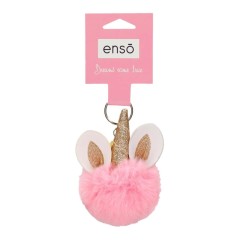 Porta-Chaves Enso Pompom Unicórnio Rosa | Ref. 186.9610221