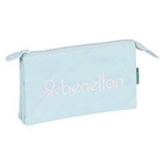 Estojo Escolar Triplo Benetton FANTASY Turquesa | Ref. 248.842217744