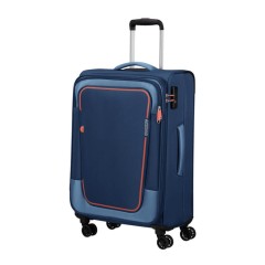 American Tourister Mala de Viagem Média 68cm 4R Exp. PULSONIC Azul Marinho | Ref. 92MD600241