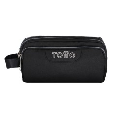 Estojo Escolar Triplo Agapec Totto N01 Preto | Ref. 330.AC52ECO009ZN01