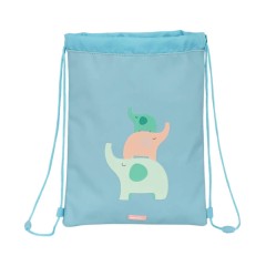 Mochila Saco Infantil Safta ELEFANTES Azul | Ref. 248.642390855