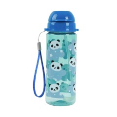 Garrafa de Água Tritan 400ml I-Drink PANDA Azul | Ref. 343.ID2113