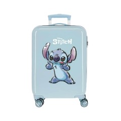 Mala de Cabine / Trolley 55cm 4 Rodas Stitch MAKE A FACE Azul | Ref. 186.2911721
