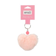 Porta-Chaves Enso Pompom Coração Rosa | Ref. 186.96102A6