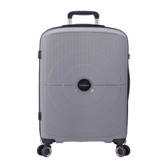 Benzi Mala de Viagem / Trolley Médio 65cm 4 Rodas Exp. BZ5711 Cinza | Ref. 288.BZ5711C-B