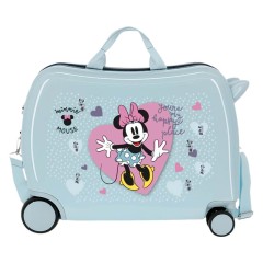 Mala de Viagem Infantil ABS 4 Rodas Minnie MY HAPPY PLACE Azul | Ref. 186.2799821