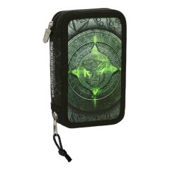 Estojo Escolar Duplo 28 Peças TRANSFORMERS Preta | Ref. 248.412205854