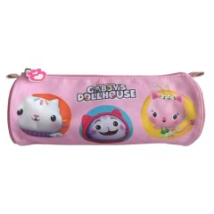 Estojo Escolar Redondo Gabby’s DOLLHOUSE Rosa | Ref. 339.GD00046